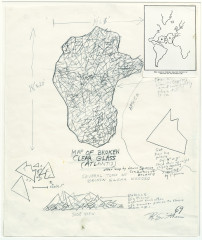 Smithson, Map of Broken Clear Glass (Atlantis), 1969