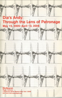 Dia's Andy, Through the Lens of Patronage brochure cover