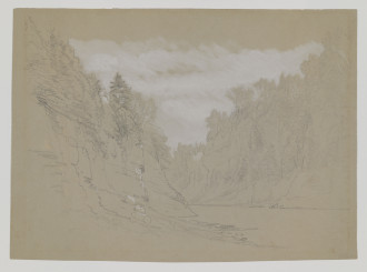 Colman, Ausable Gorge in the Adirondacks, 1870