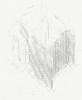 An aerial-view blueprint illustrates a rectangular entryway with brick detail.